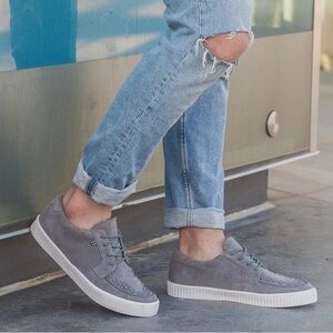 T.U.K. Suede EZC Shoes Creeper Sneakers Unisex Grey
